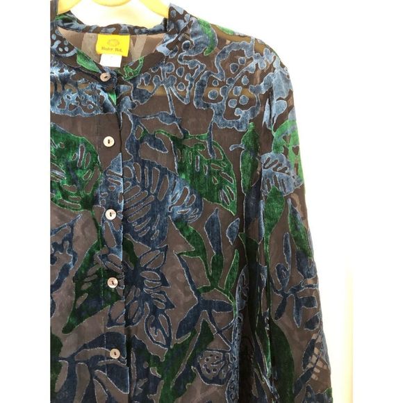 RUBY RD. CRUSHED VELVET TOP SZ 18 - Picture 4 of 5